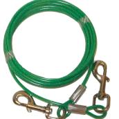 Dog Tie-Out Cable - Small and Medium Size Dogs - 15'
