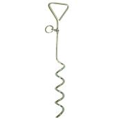 Piquet de cable pour chien robuste, 17'' x 9 mm