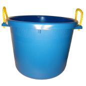 Seau pour gros travaux, polymère de caoutchouc, 66 L, bleu