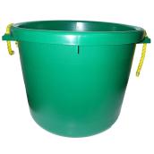 Seau pour gros travaux, polymère de caoutchouc, 66 L, vert