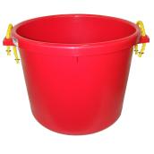 Seau pour gros travaux, polymère de caoutchouc, 66 L, rouge
