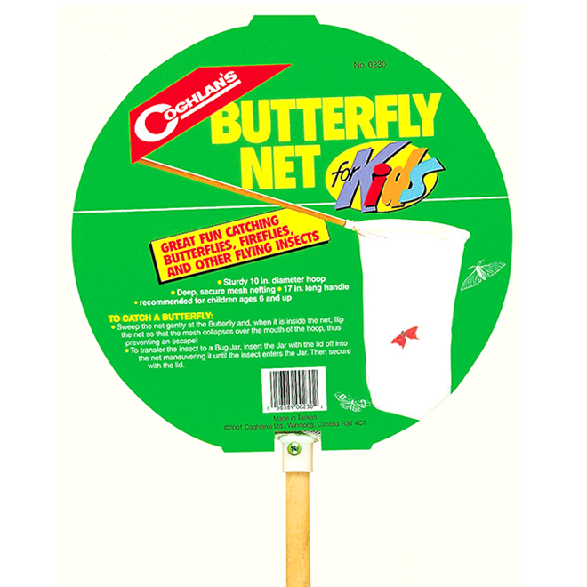 COGHLAN'S Butterfly Net - 10 Hoop - 25 1/2 Handle 0230