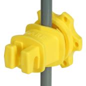 Western Screw-Tight Insulators - Round Post - Yellow - 25/Pk