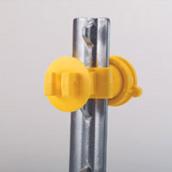 Western Screw-Tight Insulators - T-Post - Yellow - 25 Pack