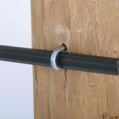 Isolateurs tubes pour clôture électrique, poteau de bois