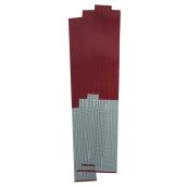 Ruban réfléchissant, 2'' x 18'', rouge/argent, paquet de 5