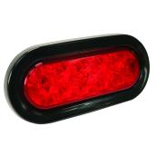 LED Stop/Turn/Tail Light with Flange - 6'' - Red