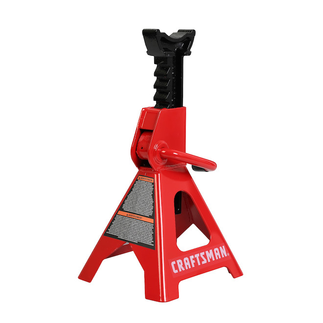 Torin Big Red Jack Stand - 11 1/4-in to 16 3/4-in Lifting Range - Heavy-Duty Steel - 3-Ton Capacity