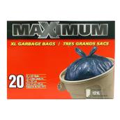 Extra Large Garbage Bags - Pack of 20 - 121 L