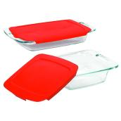 Glass Oblong and Square Baking Dish Set - 4-Pack