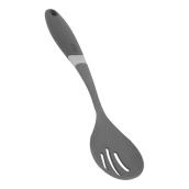 Slotted Nylon Spoon with Black Handle