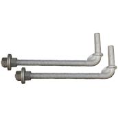 Gate Hinge Bolts - Galvanized - Threaded - 3/4