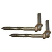 Screw-In Hinge Lag Bolts - 3/4" x 8" - 2 Pack