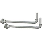 Gate Hinge Bolts - Galvanized - Threaded - 7/8