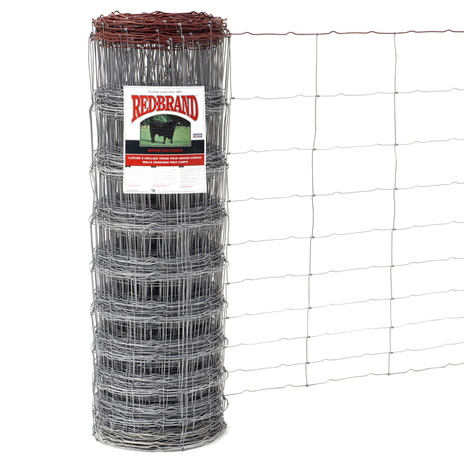 RED BRAND Cross Lock Fence 9 3/4 GA Class 3 Galv. 48" x 330