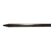 Poteau en T, acier robuste, brun, perforations standards, 6'