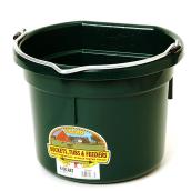 Flat-Back Bucket - Plastic - 2 Gallons - Green