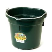 Flat-Back Bucket - Plastic - 5 Gallons - Green