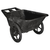Chariot de jardin, Big Wheel, capacité de 7,5 pi³, noir