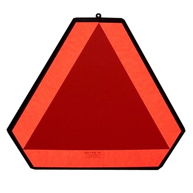 Slow Moving Vehicle Sign - Plastic