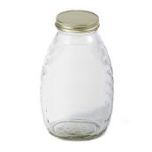 Bouteille en verre pour miel, ruche paysanne, 1 lb
