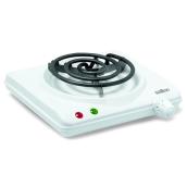 Portable Cooking Range with Single Burner - White