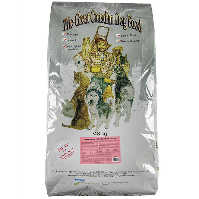 Great Canadian Premium Dog Food - 18 kg 9522.180CHEP | RONA
