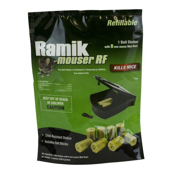 Ramik Rodent Trap - Ramik Mouser RF with 8 Bait Blocks HC-000800 Ramik Rodent Trap - Ramik Mouser RF with 8 Bait Blocks HC-000800