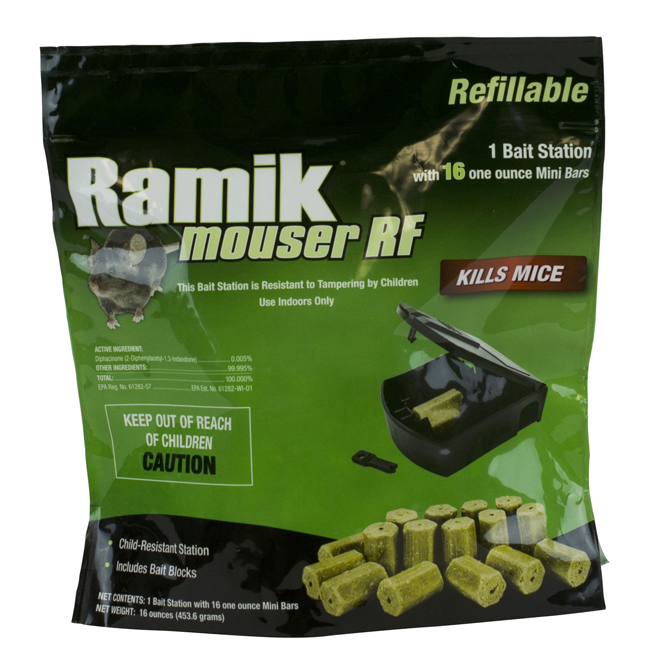 Ramik Rodent Trap - Ramik Mouser RF with 16 Bait Blocks HC-000900 Ramik Rodent Trap - Ramik Mouser RF with 16 Bait Blocks HC-000900