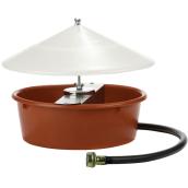 Abreuvoir automatique pour volaille avec couvercle