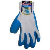 Mega-Grip Rubber Coated Working Glove - Blue - Large