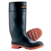 Botte de tracteur en caoutchouc pour homme, 15'', noir/rouge
