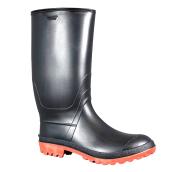 Bottes de pluie en caoutchouc pour homme, noir, 12