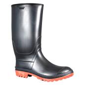 Bottes de pluie en caoutchouc pour homme, noir, 13