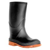 Bottes de pluie en caoutchouc pour garçon, noir, 3
