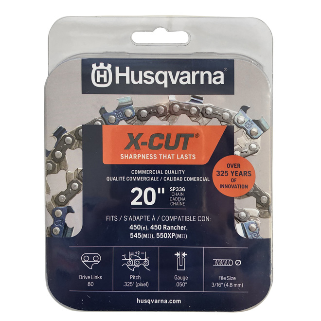 Husqvarna XCut SP33G Replacement Chainsaw Chain 3/8in Pitch 0.05