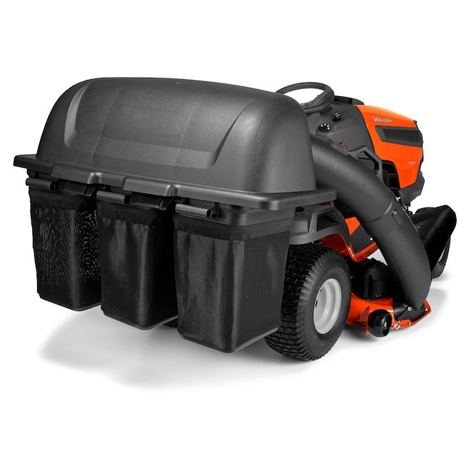 Husqvarna Three Bin 315 litres Capacity Bagger for 48 in Deck Tractor 960730025 RONA