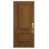 JELD-WEN 32-in x 80-in Prefinished Mocha Fibreglass Painted Entry Door