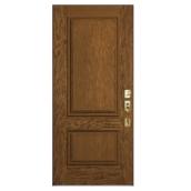 JELD-WEN 32-in x 80-in Prefinished Mocha Fibreglass Painted Entry Door