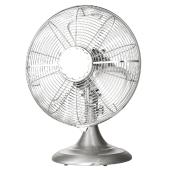 Oscillating Table-Top Fan - 3-Speed - Brushed Nickel