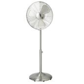 Oscillating Pedestal Fan - 3-Speed - Brushed Nickel