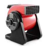 Ventilateur utilitaire à tête pivotante, intérieur, 3 vitesses, rouge