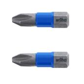 Wiha TErminatorBlue Impact Driver Steel #2 Phillips Screw Bit Duo - 1-in