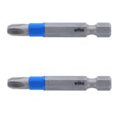 Wiha TerminatorBlue Impact Steel #3 Phillips Screwdriver 2-Bit Set - 2-in