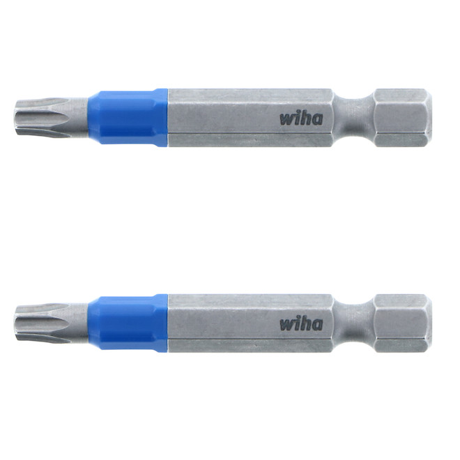 Wiha TerminatorBlue Steel 2-in T25 Torx Impact Driver 2-Bit Set