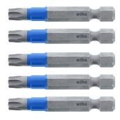 Wiha TerminatorBlue Impact Torx T30 Screwdriver Bits Set - Steel - 5/Pack