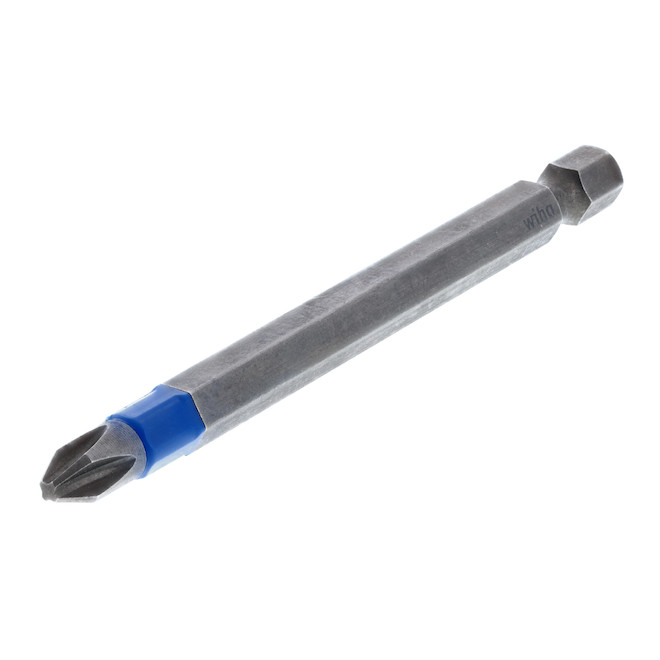 Wiha TerminatorBlue Impact Driver #2 Phillips 2-Bit Pack - Steel - 3.5-in