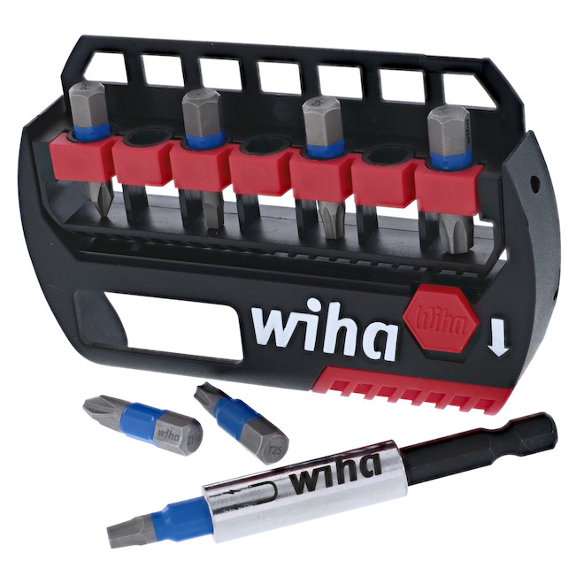 Wiha TerminatorBlue Impact Driver 8-Magnetic Bit Set - 1-in - Stainless Steel