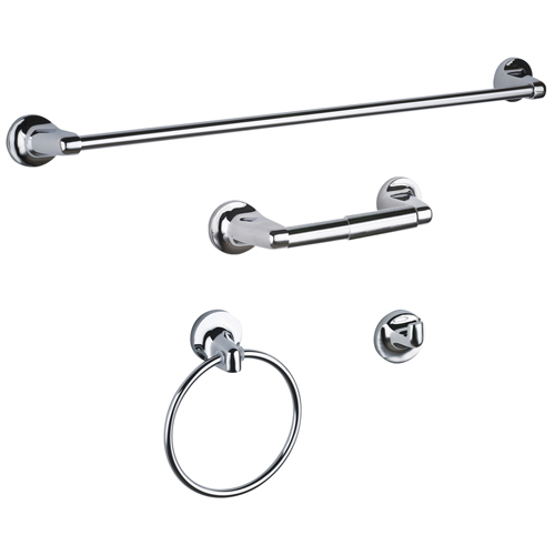 Uberhaus Uberhaus 4-Piece Bathroom Accessory Set - Chrome 99-8900CP Uberhaus Uberhaus 4-Piece Bathroom Accessory Set - Chrome 99-8900CP