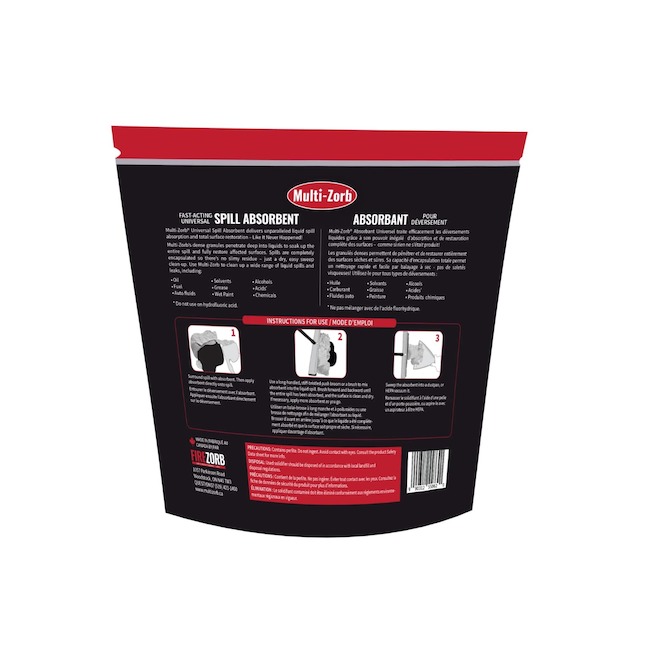 Multi-Zorb Granular Spill Absorbant Fast-Acting - 1.8-kg